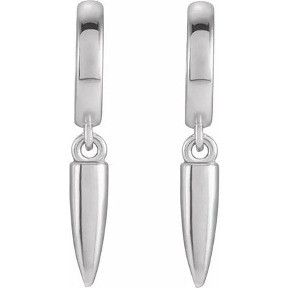 Huggie Spike Hoop Earrings