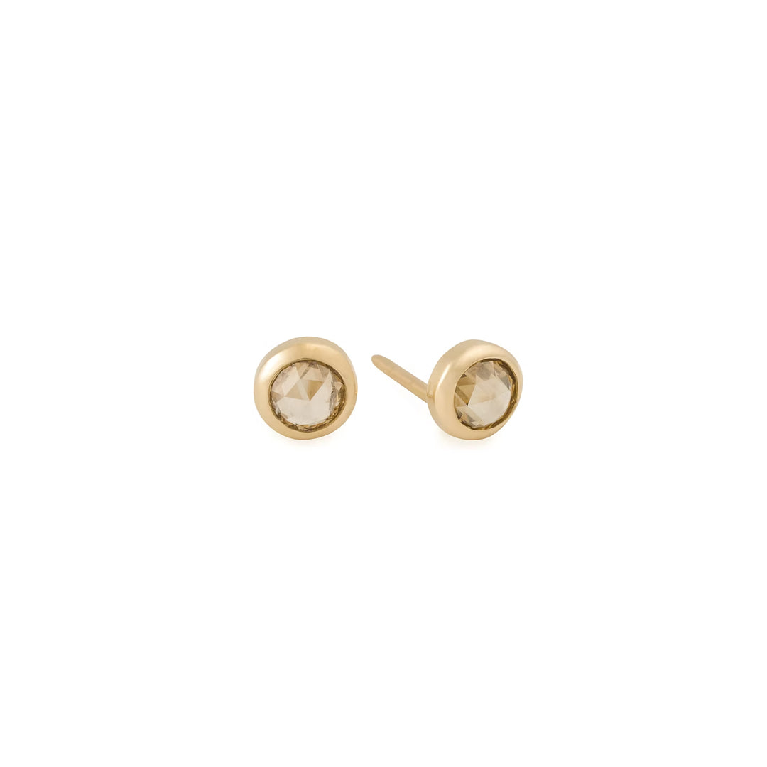 Rose Nouveau Champagne Diamond Studs