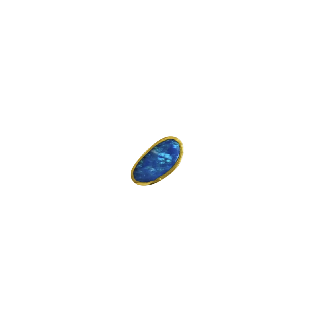 One of a Kind Australian Opal Stud Earring - Sold as Single Only