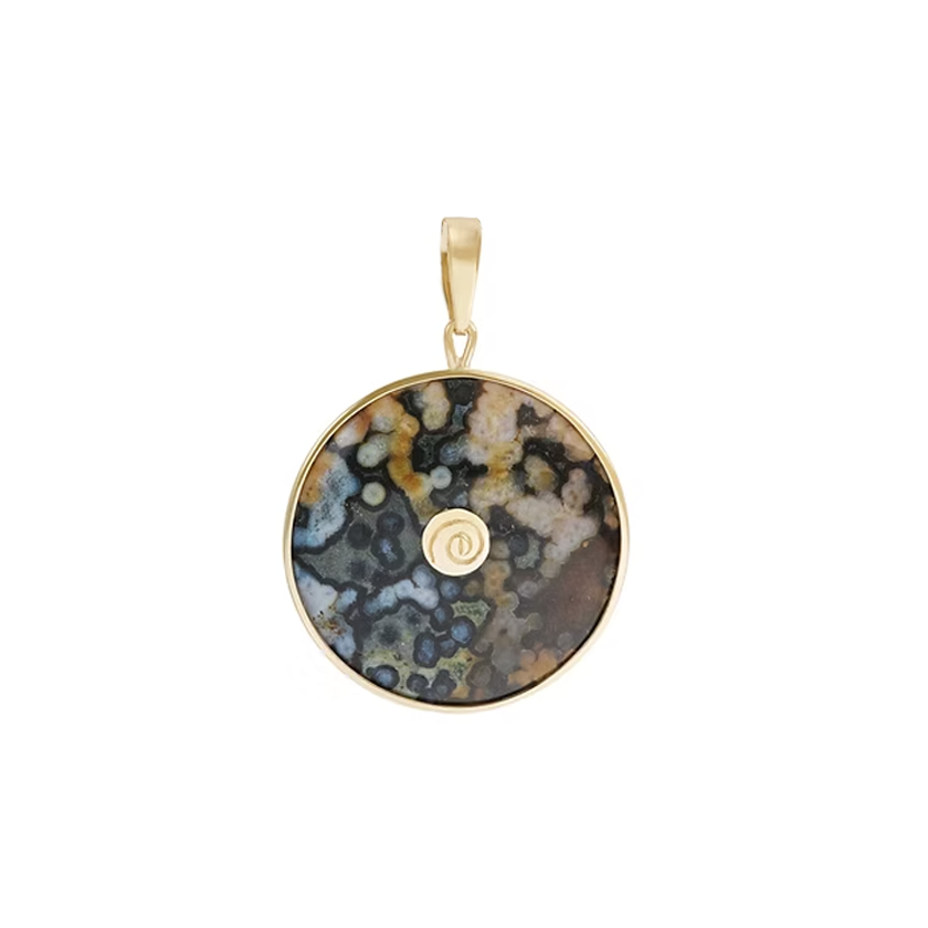 Ocean Jasper Sigil Medallion Pendant