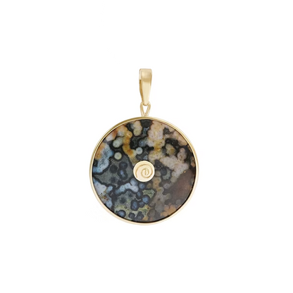 Ocean Jasper Sigil Medallion Pendant